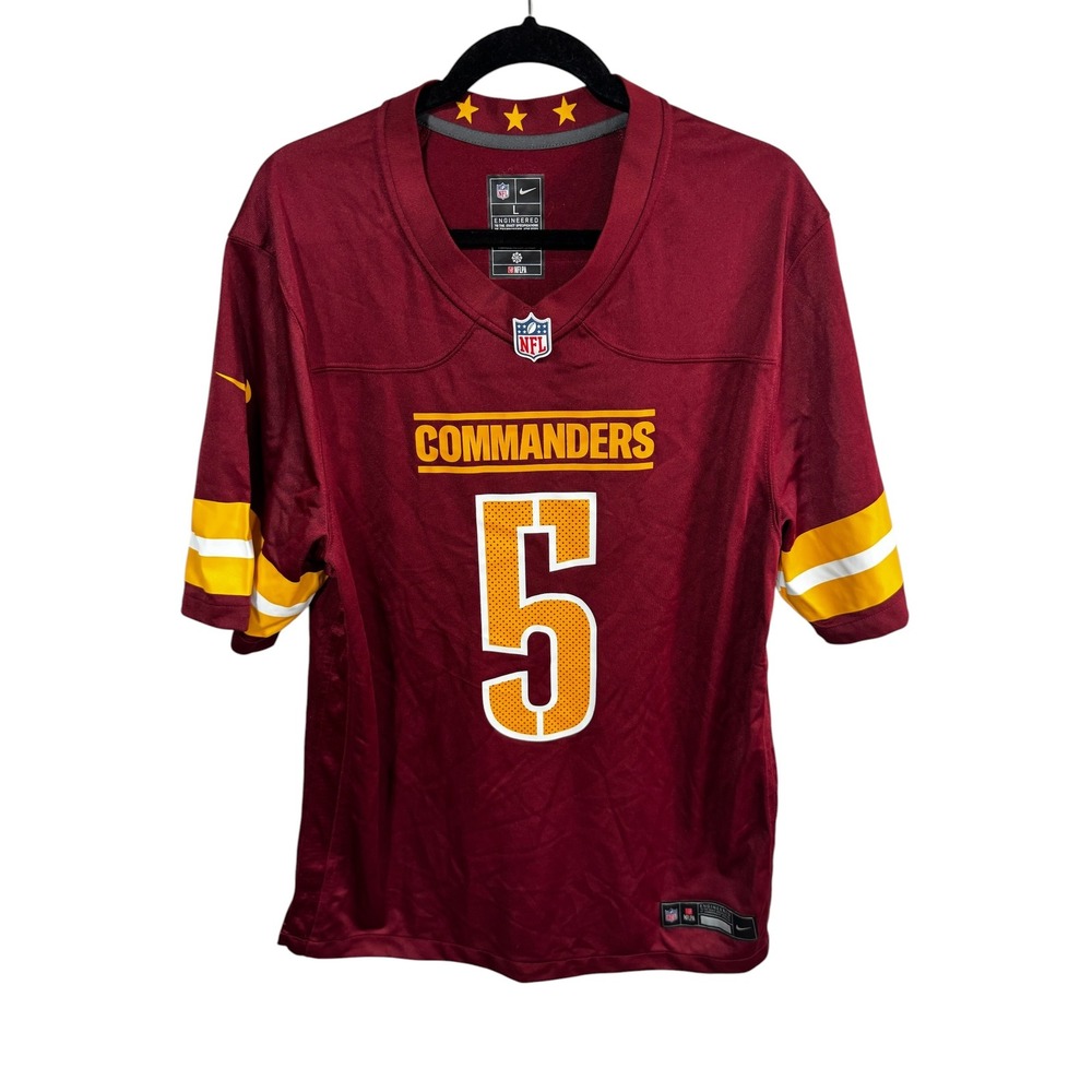 Nike Washington Commanders #5 Jayden Daniels Jersey NFL Football XXL Burgundy